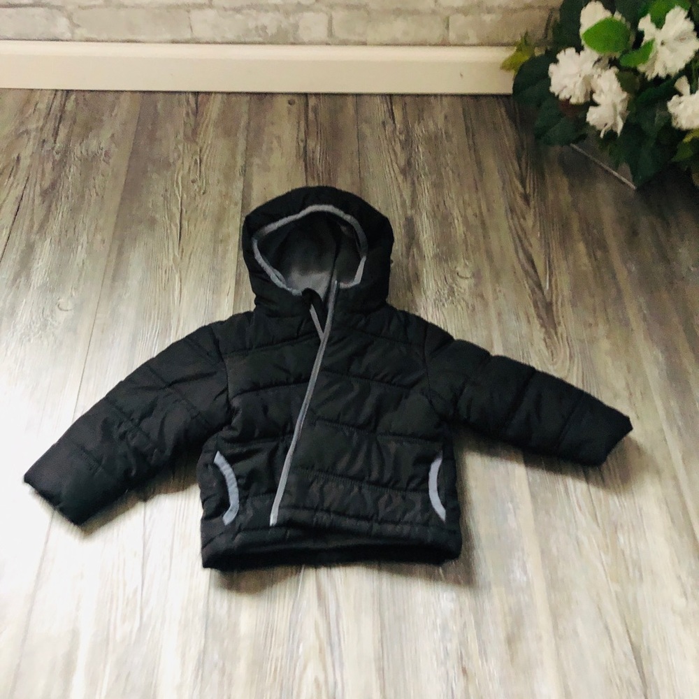 Boys 2T/3T Winter Puffer Coat, Fleece Inside.